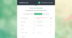 Desktop Screenshot of mysticus.com
